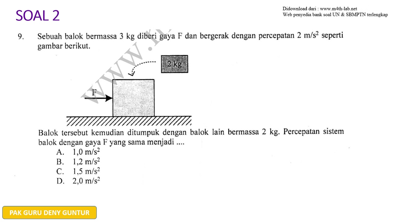 7 Contoh Soal Hukum Newton 3 SMP Kelas 8 Beserta Pembahasan Terlengkap Agar Cepat Paham