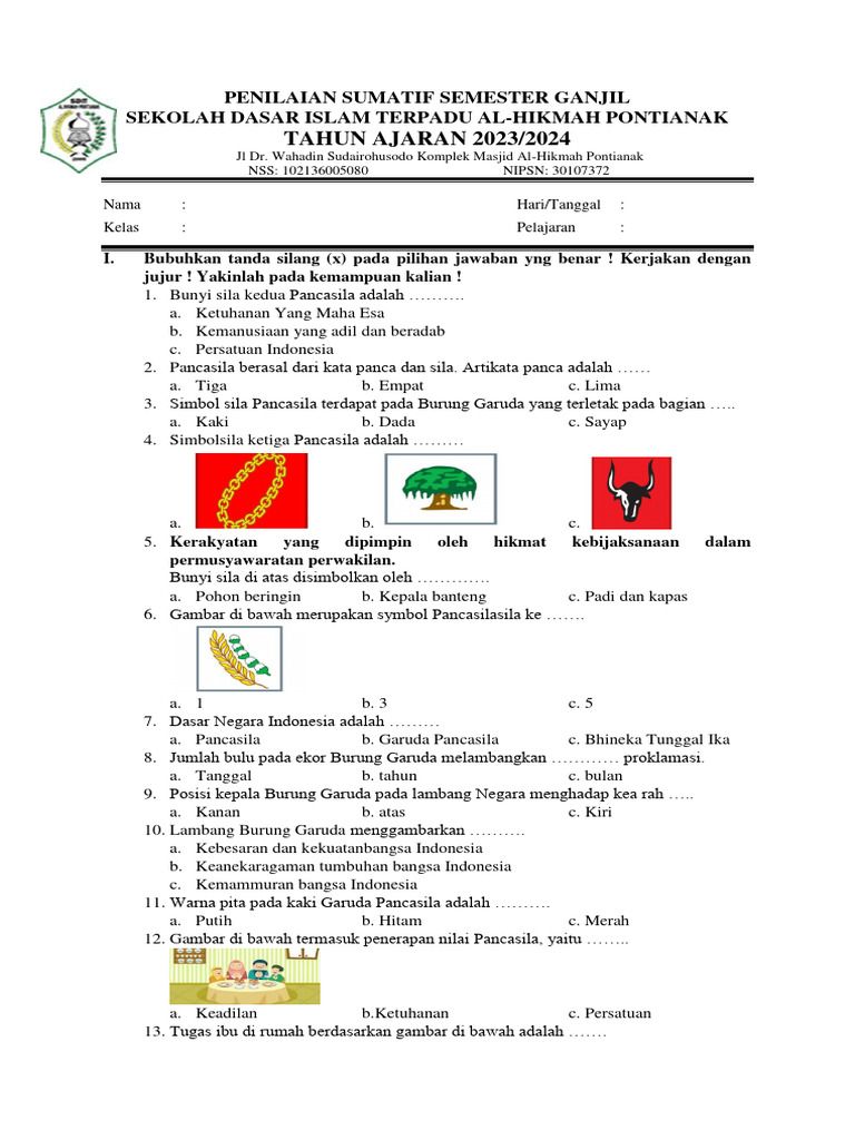 Soal Sem 1 PKN True Kelas 2 Kurikulum Merdeka PDF di 2025 Kurikulum Soal Sem 1 PKN True Kelas 2 Kurikulum Merdeka PDF di 2025 Kurikulum
