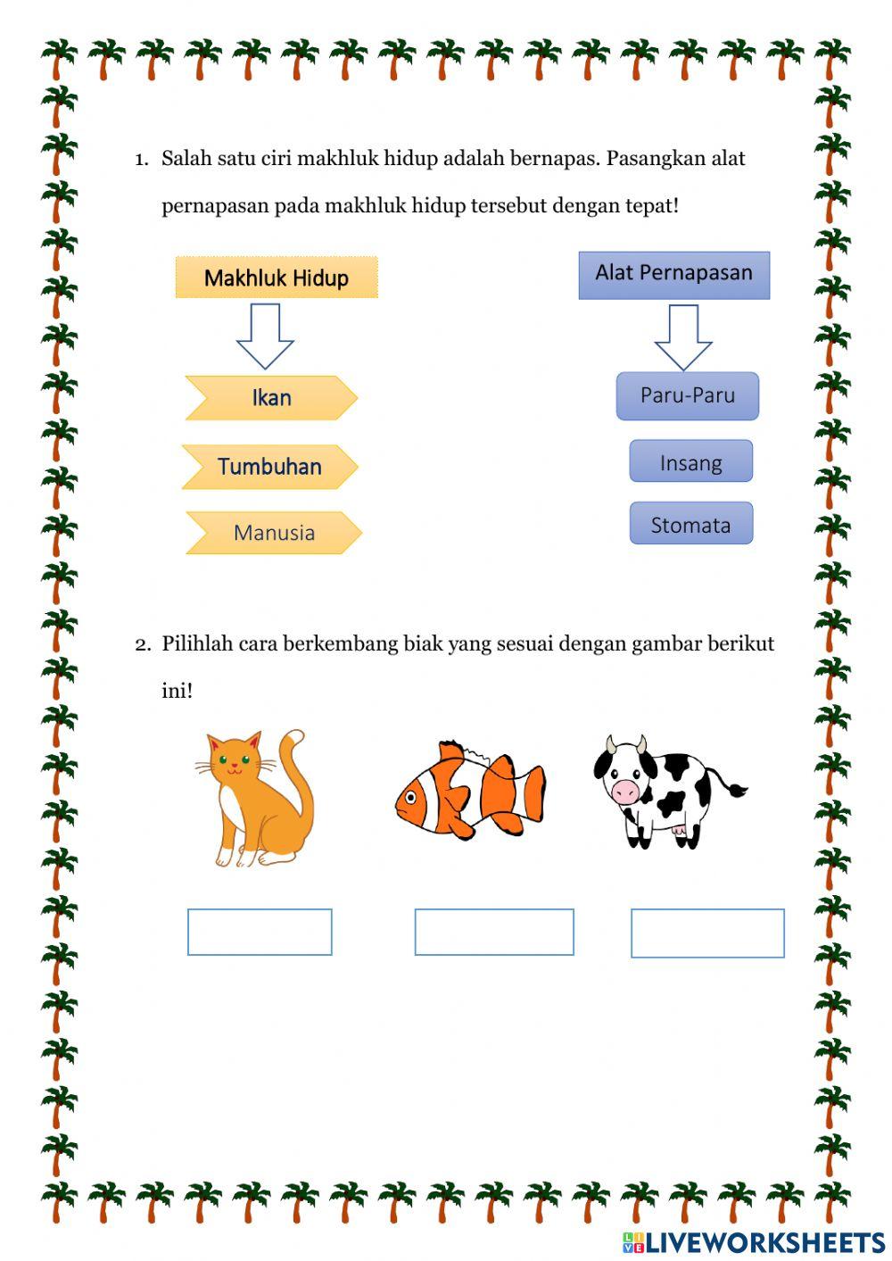 Ternyata Ini 5 Contoh Soal HOTS SD Kelas 3 Tema Ciri Ciri Makhluk Hidup Wajib Tahu Orang Tua