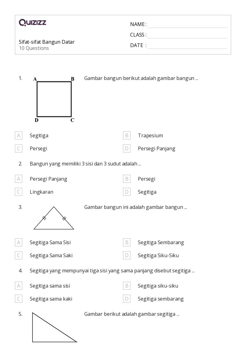 Ternyata Ini 5 Rahasia Mengerjakan Contoh Soal HOTS Sifat Sifat Bangun Datar Kelas 3 SD
