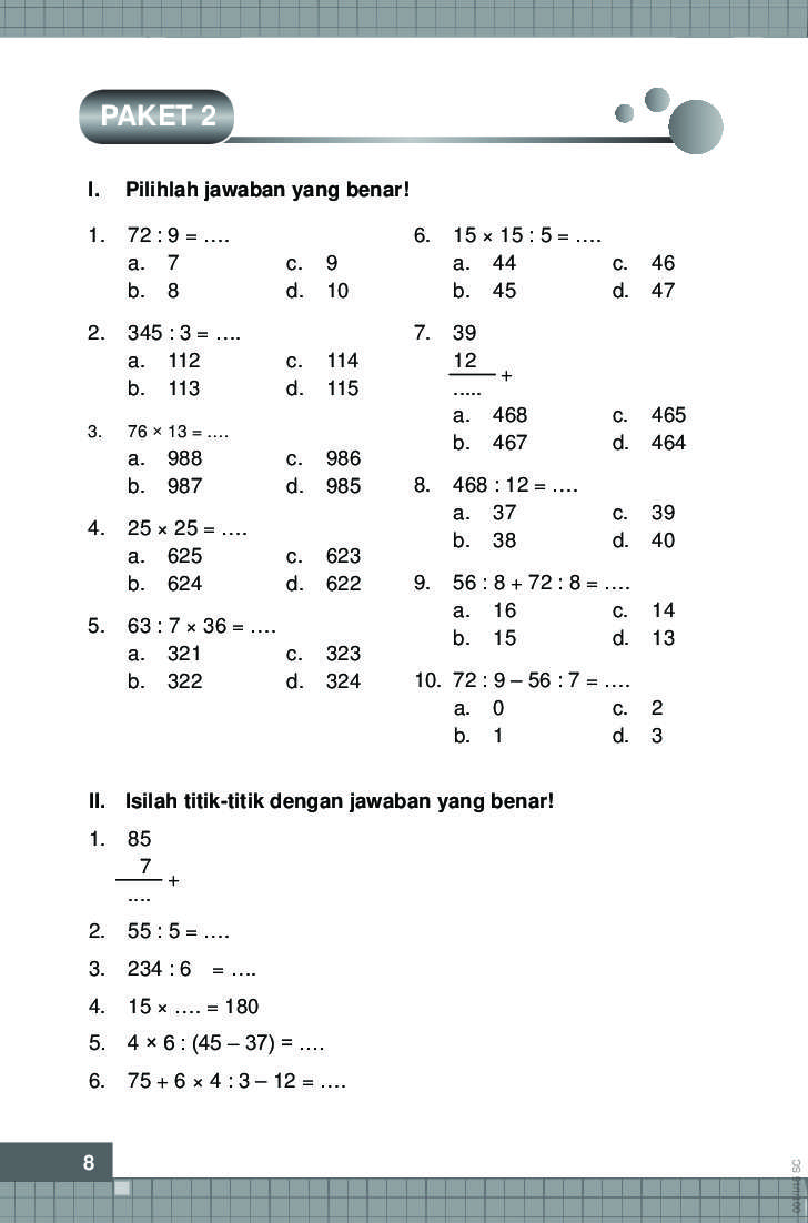 Ternyata Ini Rahasia Lolos Ujian dengan 10 Contoh Soal HOTS SD Kelas 3 Matematika Terbaru