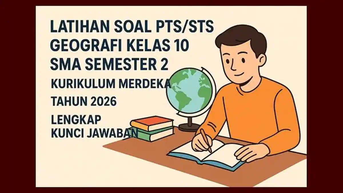 Soal PTS STS Geografi Kelas 10 SMA Semester 2 Kurikulum Merdeka Tahun