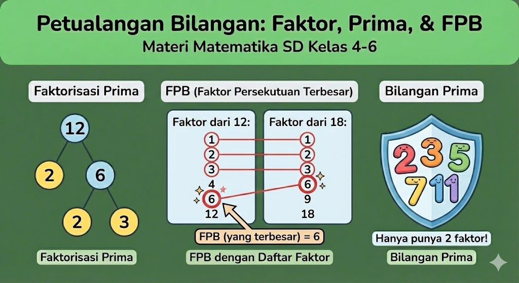 Petualangan Bilangan Faktor Prima dan FPB