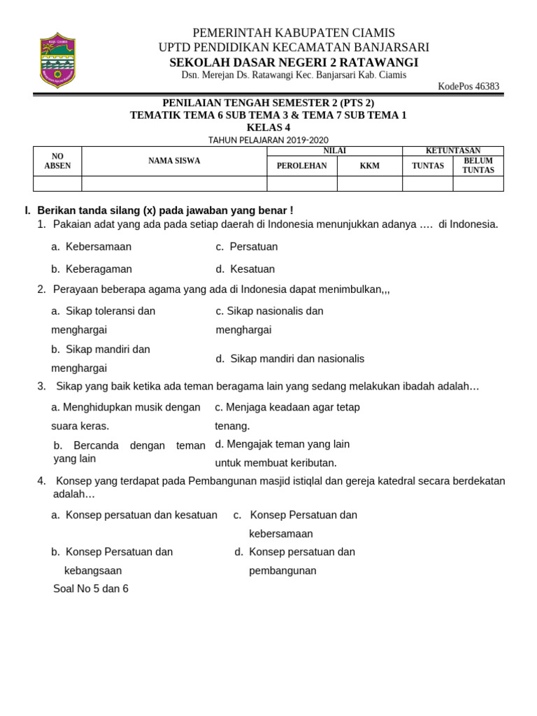 5 Rahasia bank soal tema6 pts 2 kelas 4 yang Wajib Tahu Orang Tua Sebelum Ujian 5 Rahasia bank soal tema6 pts 2 kelas 4 yang Wajib Tahu Orang Tua Sebelum Ujian