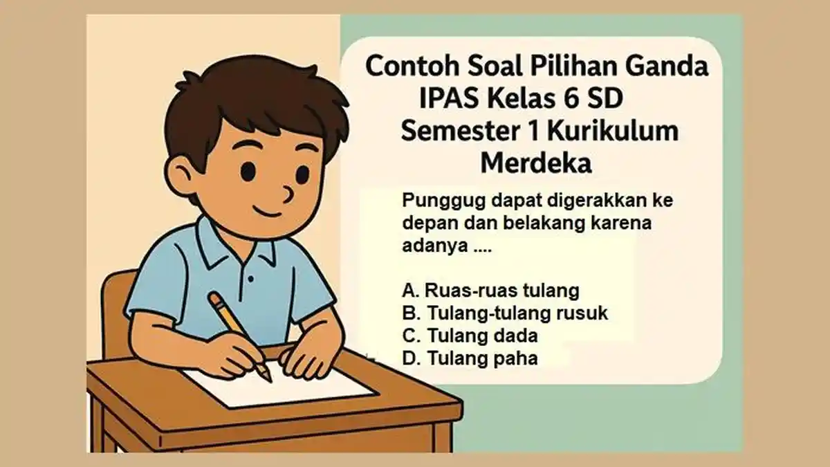 Contoh Soal Pilihan Ganda IPAS Kelas 6 SD Semester 1 Kurikulum Merdeka Contoh Soal Pilihan Ganda IPAS Kelas 6 SD Semester 1 Kurikulum Merdeka