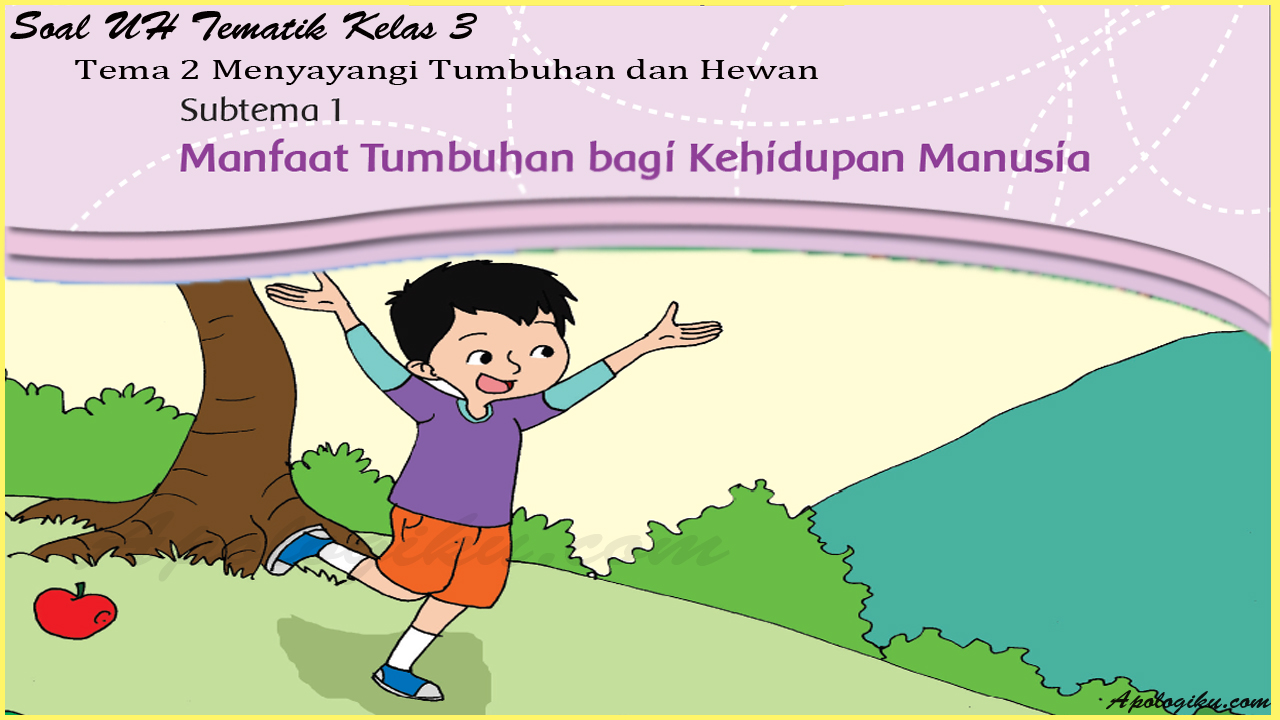 Soal Ulangan Harian Tematik Kelas 3 Tema 2 Subtema 1 Kurikulum 2013