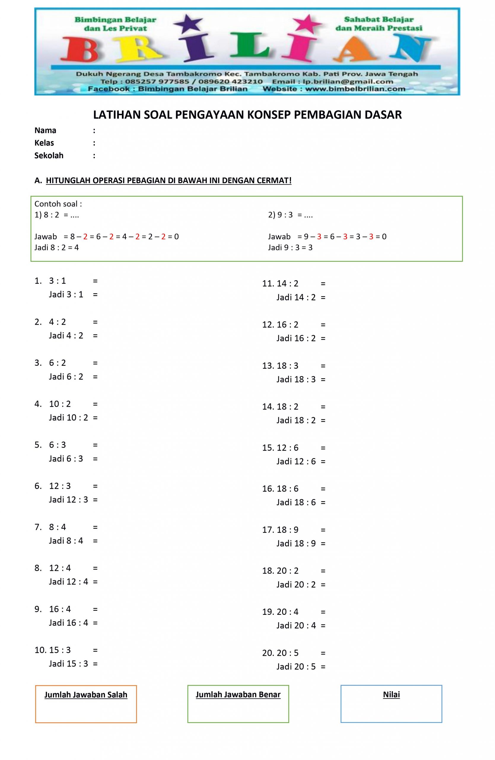 Soal Perkalian Dan Pembagian Kelas 2 Dalchaebi Soal Perkalian Dan Pembagian Kelas 2 Dalchaebi
