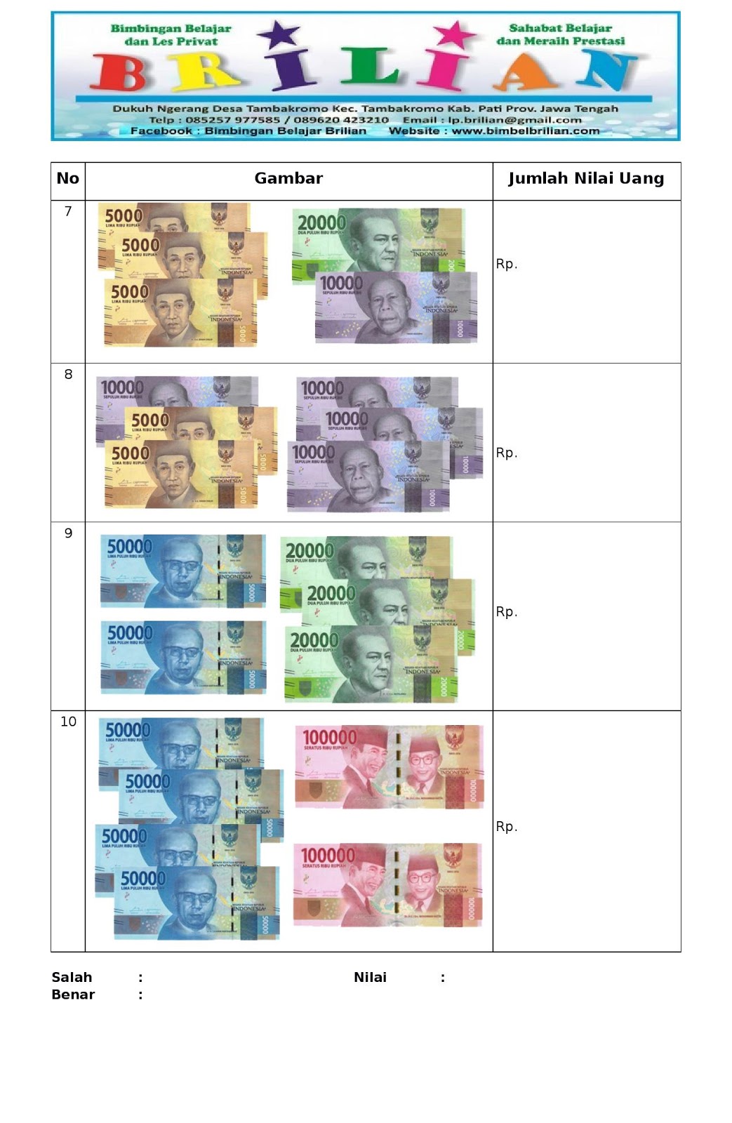 7 Rahasia Contoh Soal Tematik Kelas 2 SD tentang Uang yang Bikin Anak Paham Finansial