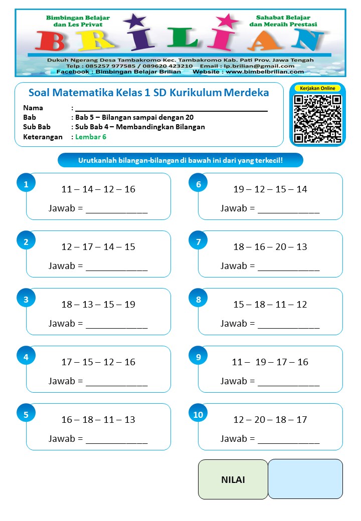 Ternyata Ini Dia Contoh Soal Amtematika Kelas 1 SD yang Bikin Anak Makin Jago Berhitung