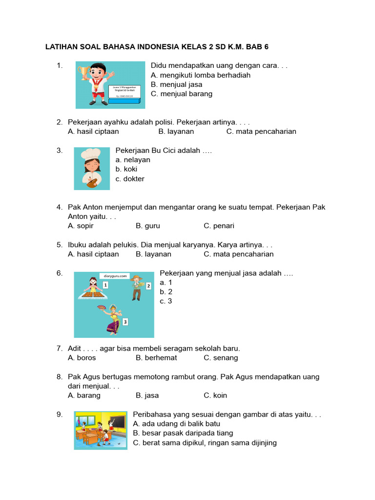 Terbukti! 5 Contoh Soal Imbuhan Bahasa Indonesia Kelas 2 SD Semester 1 untuk Nilai Tinggi Terbukti! 5 Contoh Soal Imbuhan Bahasa Indonesia Kelas 2 SD Semester 1 untuk Nilai Tinggi