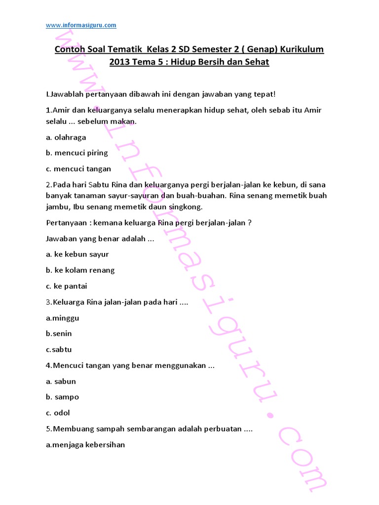 Download pdf soal sd kelas 2 tema 5 Terbaru untuk Persiapan Ujian Sekolah 2026 Download pdf soal sd kelas 2 tema 5 Terbaru untuk Persiapan Ujian Sekolah 2026
