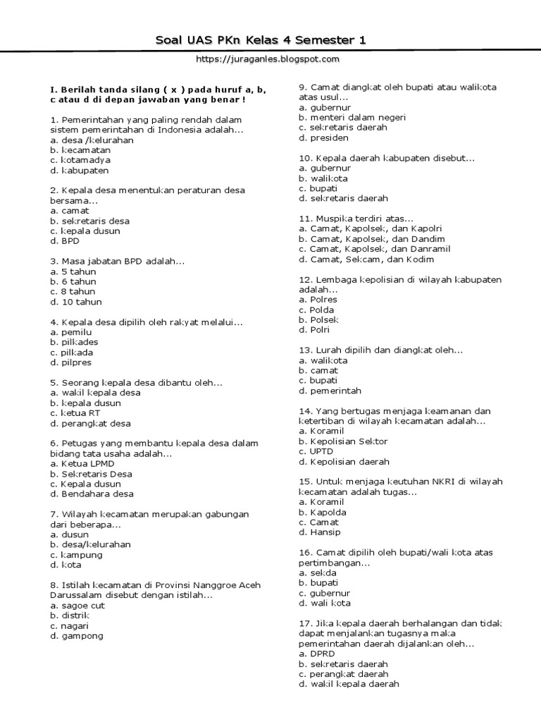Rahasia Menjawab Soal PKN Kelas 4 Semester 1 2019 Agar Nilai Siswa Langsung Melonjak Rahasia Menjawab Soal PKN Kelas 4 Semester 1 2019 Agar Nilai Siswa Langsung Melonjak