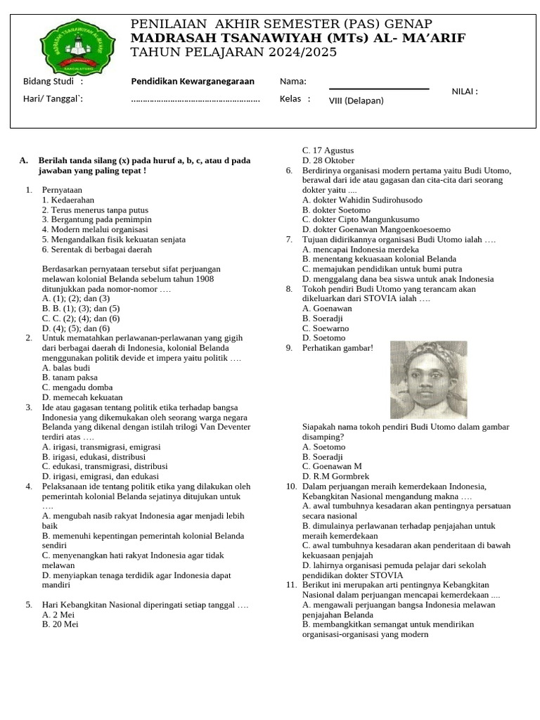Wajib Tahu! Link Download pdf soal pkn kelas 8 semester 2 Terbaru dan Terlengkap Wajib Tahu! Link Download pdf soal pkn kelas 8 semester 2 Terbaru dan Terlengkap